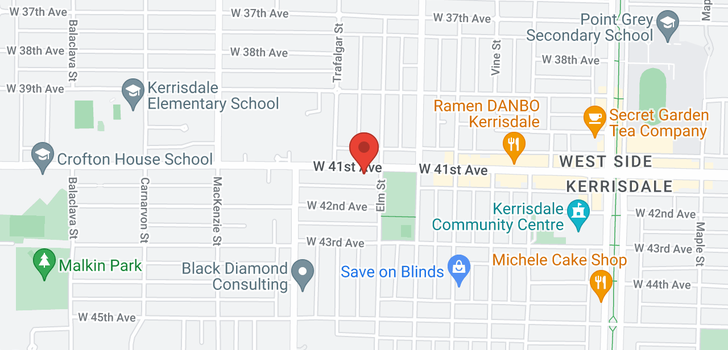 map of 2636 W 41ST AVENUE